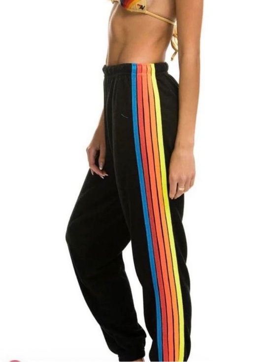 Aviator Nation Pants - Aviator Nation 5 stripe sweatpants, L